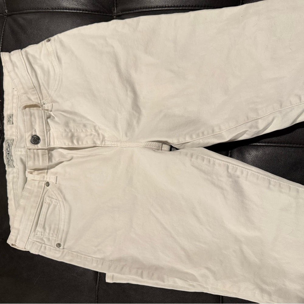Lucky Ava Skinny white cotton jeans women’s size 12 measurements in pictures - Picture 8 of 12